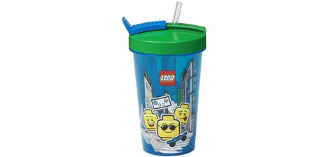 Gobelet avec paille ICONIC BOY, 0,5 litre
