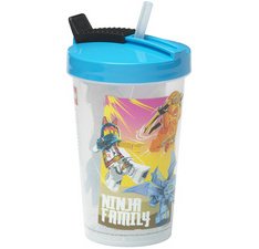 Gobelet avec paille NINJAGO, 0,5 litre