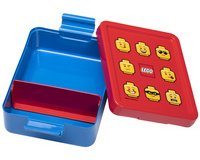 Boîte à goûter LUNCH BOX ICONIC, rouge/bleu