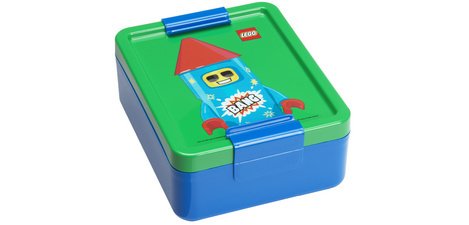 Boterhamdoos LUNCH BOX FIREWORK GUY, blauw