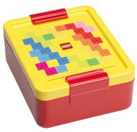 Boîte à goûter LUNCH BOX BRICK PATTERN, jaune