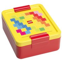 Boîte à goûter LUNCH BOX BRICK PATTERN, jaune