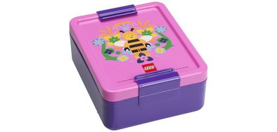 Boîte à goûter LUNCH BOX BEE, lilas