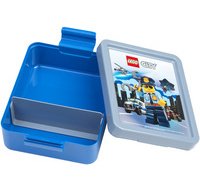 Boîte à goûter LUNCH BOX CITY, bleu