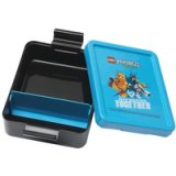 Boîte à goûter LUNCH BOX NINJAGO, bleu/noir