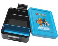Boterhamdoos LUNCH BOX NINJAGO, blauw/zwart