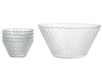 Kit Bols & saladier LUISA, 5 pièces
