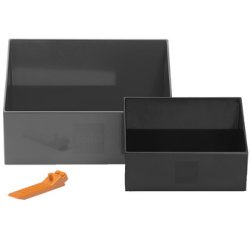 Jeu de pelles à briques BRICK SCOOPER SET, noir & gris