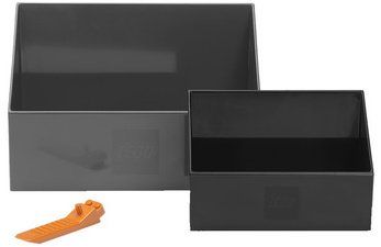 Jeu de pelles à briques BRICK SCOOPER SET, noir & gris