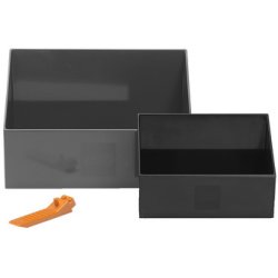 Jeu de pelles à briques BRICK SCOOPER SET, noir & gris