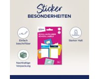 AVERY Étiquette pour livre, papier, 48 x 70 mm, cadre coloré