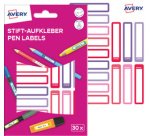 AVERY Étiquette pour stylo, papier, 10 x 50 mm, cadre coloré