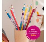 AVERY Étiquette pour stylo, papier, 10 x 50 mm, cadre coloré