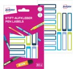 AVERY Étiquette pour stylo, papier, 10 x 50 mm, cadre coloré