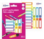 AVERY Étiquette pour stylo, papier, 10 x 50 mm, cadre coloré