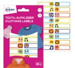 AVERY Étiquette pour textile, 13 x 45 mm, animaux