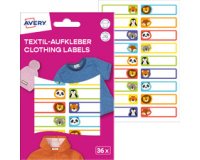 AVERY Étiquette pour textile, 13 x 45 mm, motifs