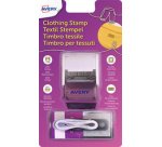 AVERY Kit tampon textile, 3 lignes, blanc