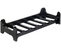 Porte-bouteilles 'rico', 6 compartiments, PP, noir