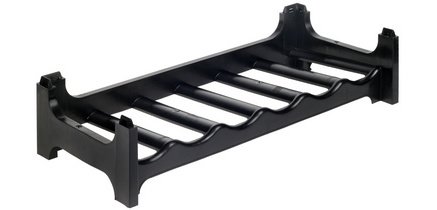 'Rico' bottle holder, 6 compartments, PP, black