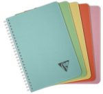 Carnet reliure intégrale Linicolor ESSENCE A5 180 pages petits carreaux couverture plastique polypropyène rainuré - Assortis