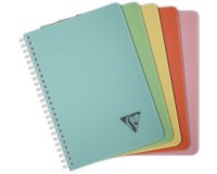 Carnet reliure intégrale Linicolor ESSENCE A5 180 pages petits carreaux couverture plastique polypropyène rainuré - Assortis