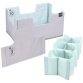 Set organiseur de courses 'nea', XL, gris/bleu d'eau