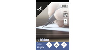 Bloc-notes A5, ligné, 100 feuilles