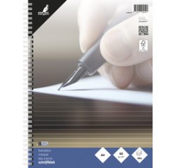 Cahier à spirale, A4, ligné, 200 pages