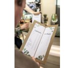 Carte de boissons, 1/2 A4