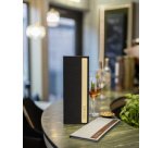 Carte de boissons avec imprimé, 1/2 A4, gris foncé