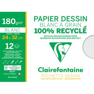 Papier dessin 'Blanc à Grain' 100% recyclé
