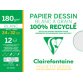 Papier dessin 'Blanc à Grain' 100% recyclé