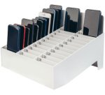 Rangement pour smartphones avec 33 logements, gris