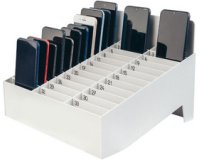Rangement pour smartphones avec 33 logements, gris