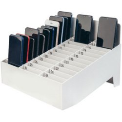 Rangement pour smartphones avec 33 logements, gris
