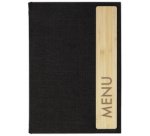 Chemise pour menu avec imprimé, A4, gris foncé