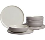 Service de table JASPER, 8 pièces, taupe