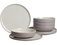 Service de table JASPER, 8 pièces, taupe