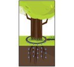 Anneau d'arrosage, vannes, tuyau poreux, 1/2', 1,5 m