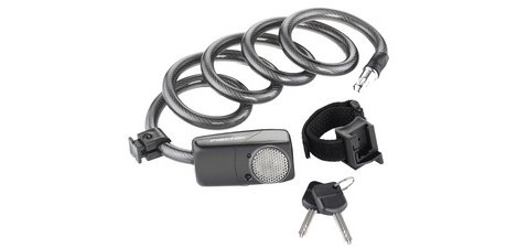 Antivol spirale avec alarme, longueur: 1.200 mm