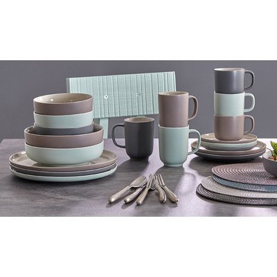 Service de table JASPER, 8 pièces, gris