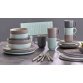 Service de table JASPER, 8 pièces, gris