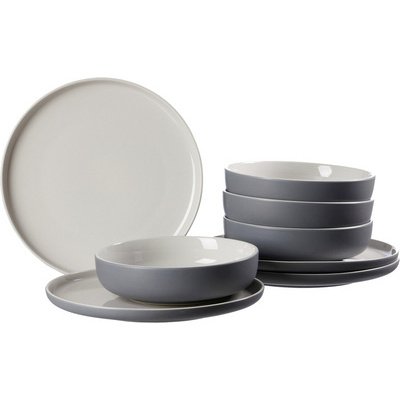 Service de table JASPER, 8 pièces, gris