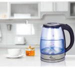 Bouilloire  lectrique verre 1,7l 2000w sans fil anti      calcaire