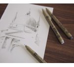 Feutre pointe fine PIGMA MICRON, étui de 8, noir