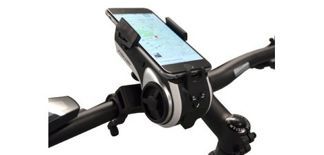 Multimedia-Smartphone-Halterung für Fahrräder, schwarz