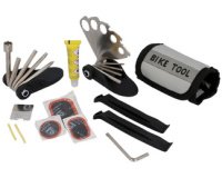 Kit multi-outils & crevaison pour vélo, 32 pièces