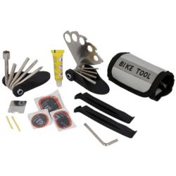 Kit multi-outils & crevaison pour vélo, 32 pièces