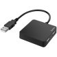 Hub USB 2.0, 4 ports, noir